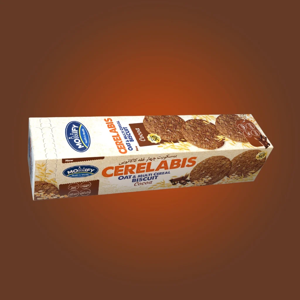 بیسکویت غلات دو لیوان کاکائو Momify