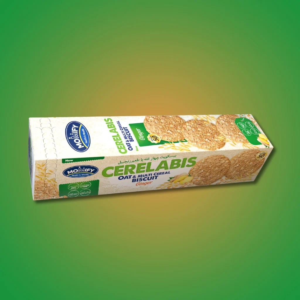 بیسکویت غلات دو لیوانی زنجبیل Momify